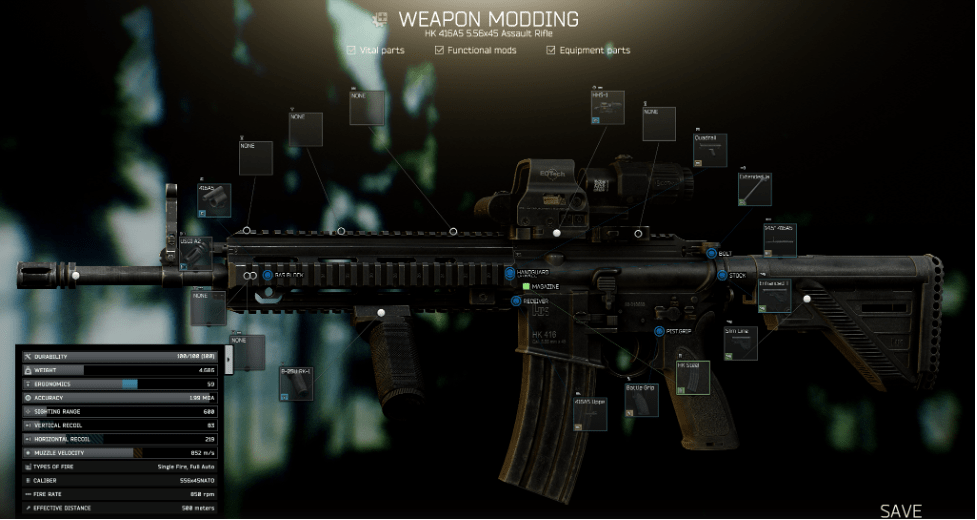 weapon modding tarkov