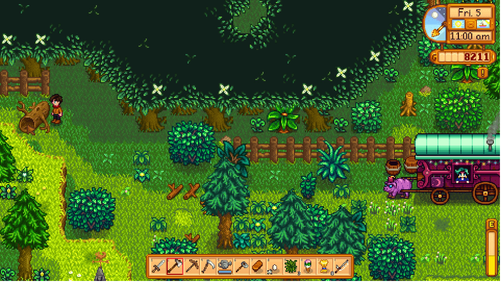 Stardew Valley Secret Woods Entrance